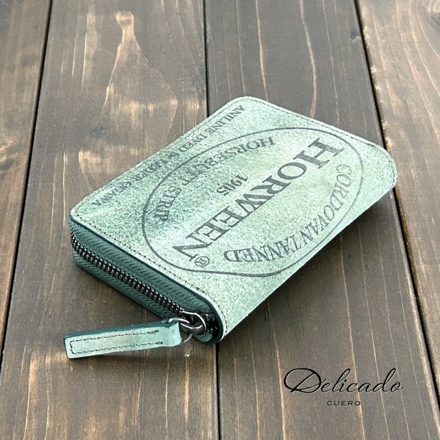 HORWEEN × レーデルオガワ ホースバット ミドルウォレット グリーン