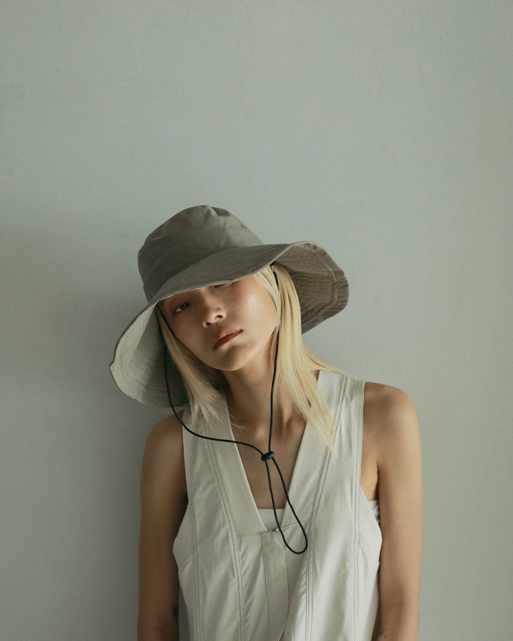 anuke(アンヌーク) Stich Brim Hat | サウスオレンジ｜メンズ