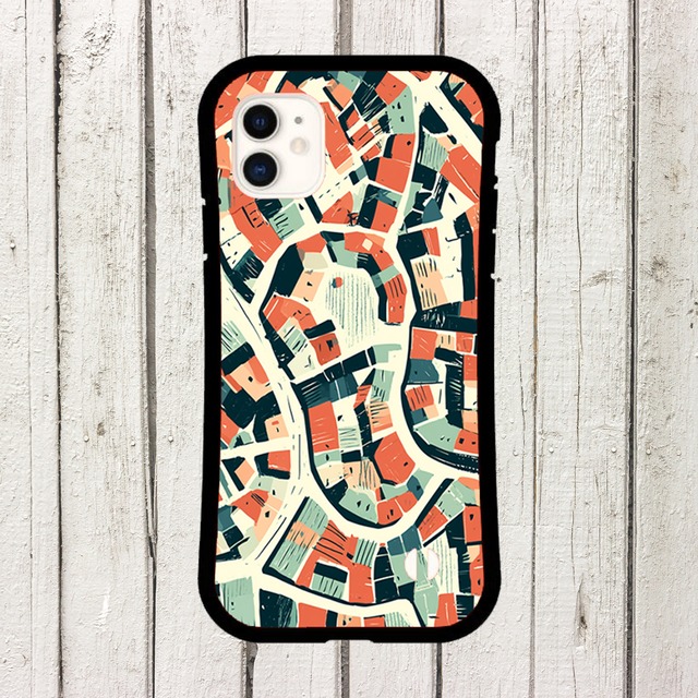受注生産 iPhoneケース 迷路のような都市地図柄｜都市地図 UMAP013C