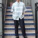 USA VINTAGE HALF SLEEVE CHECK PATTERNED RAMIE SHIRT/アメリカ古着半袖チェック柄ラミーシャツ