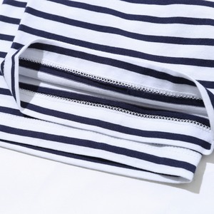 SALE 【HIPANDA ハイパンダ】メンズ ストライプ  Tシャツ MEN'S STRIPE SHORT SLEEVED T-SHIRT / BLUE