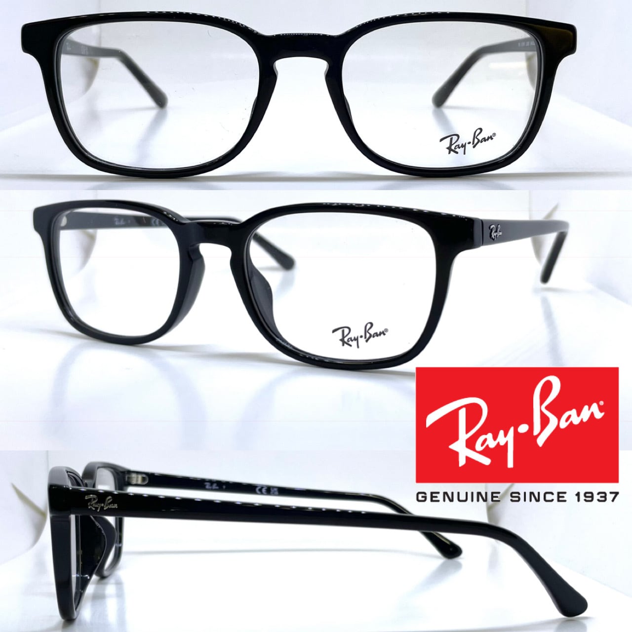 【Ray-Ban】レイバン メガネフレーム　RX5598F 激安 ブラック Ray Ban レイバン メガネ フレーム RB5598F 2000 ブラック | メガネ