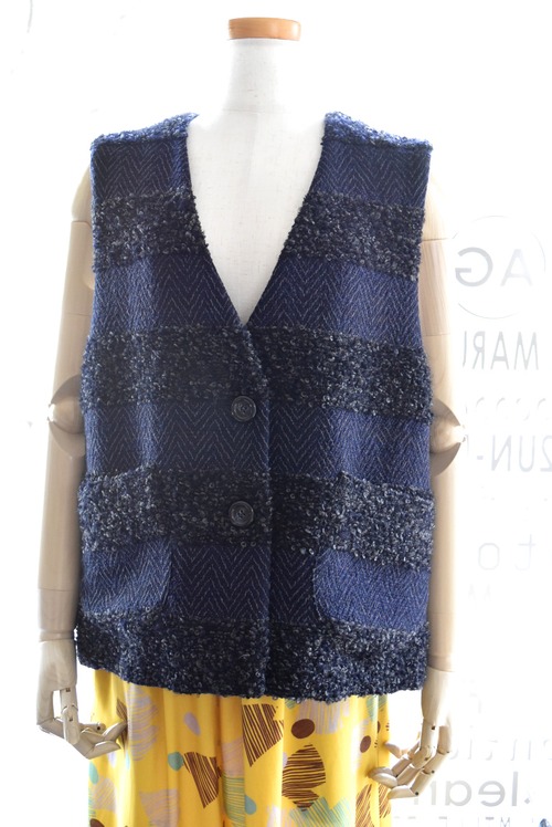 ZAKURA(ザクラ) 25A/W ループボーダーベスト