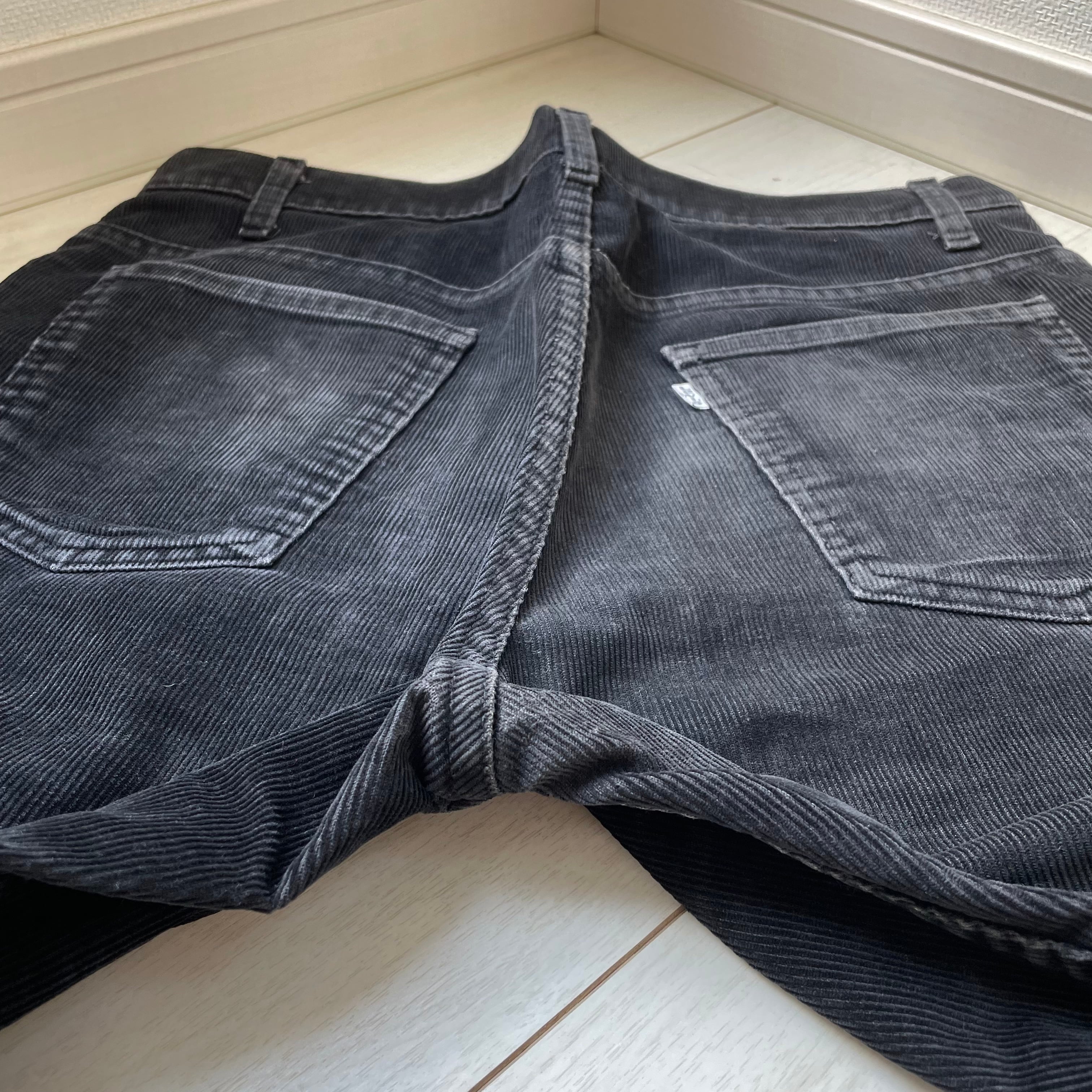 w34 USA製 80s 90s 黒 Levi's 519-1558 ブラックコーデュロイ オリジナル ビンテージ リーバイス ジーンズ  コーデュロイパンツ アメリカ製