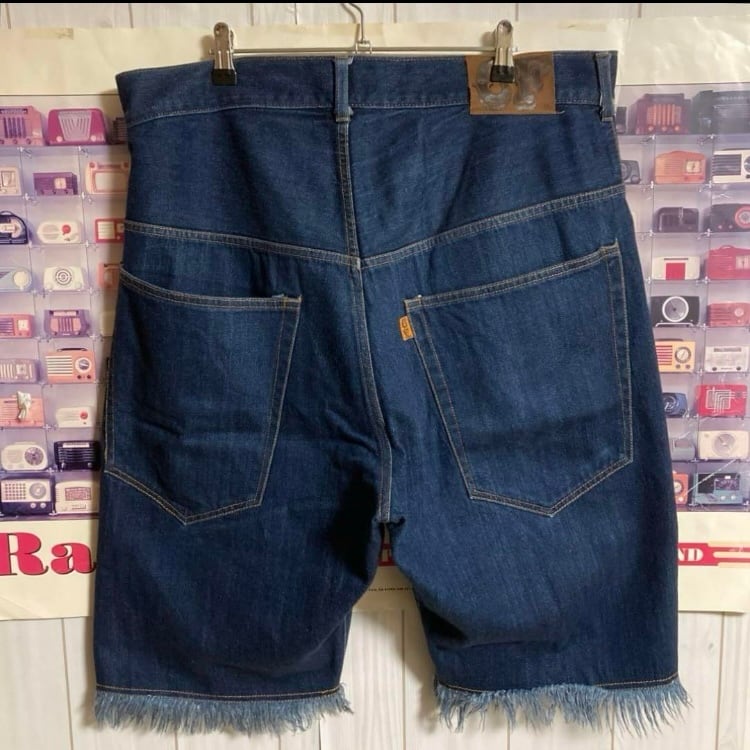 90s-00s COREFIGHTERバギーデニムショーツカットオフハーフ 90s-00s COREFIGHTERバギーデニムショーツカットオフハーフ