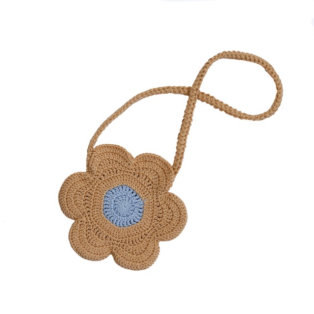 Kalinka / Flower Crochet Bag - Marigold