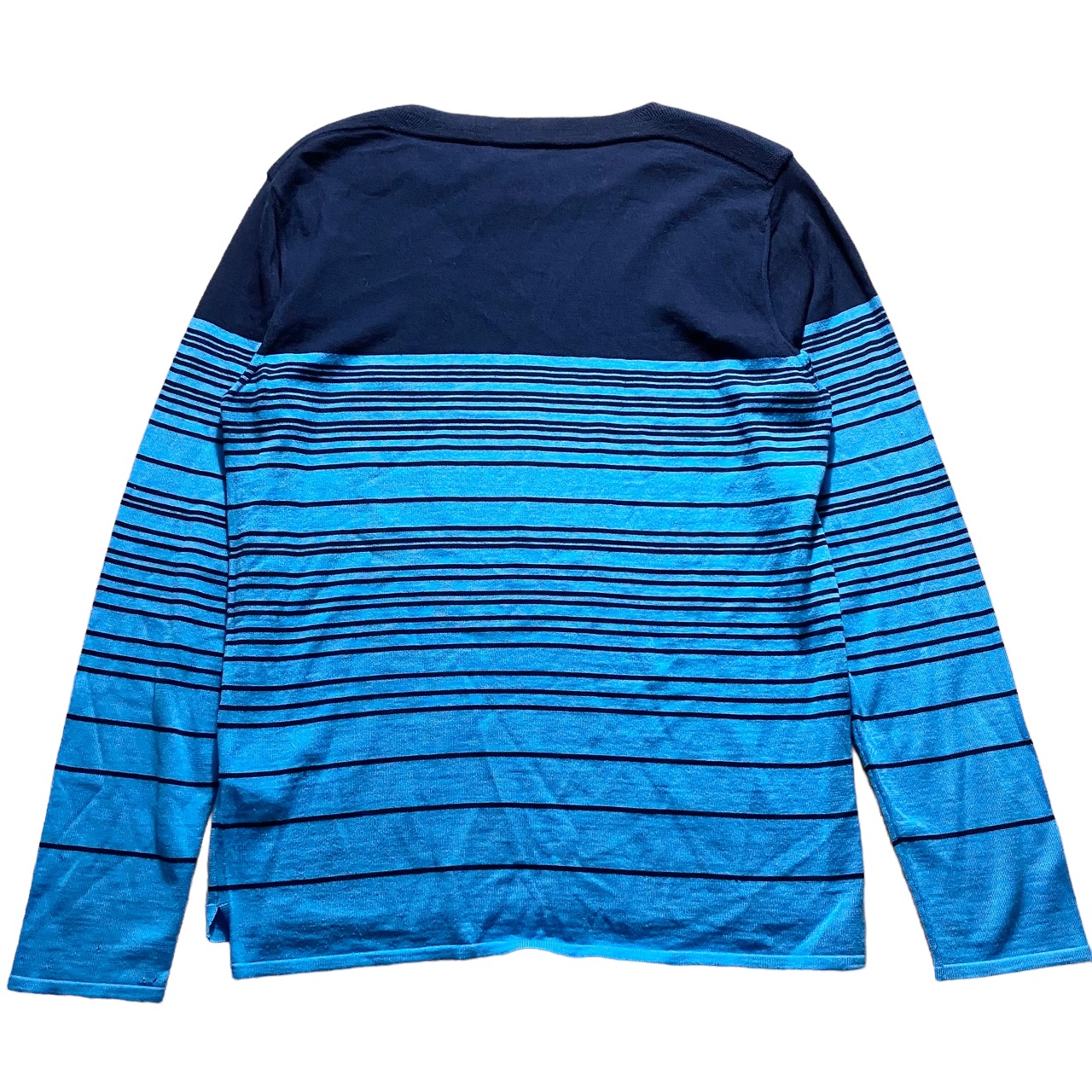 EMPORIO ARMANI boat-neck border sweater