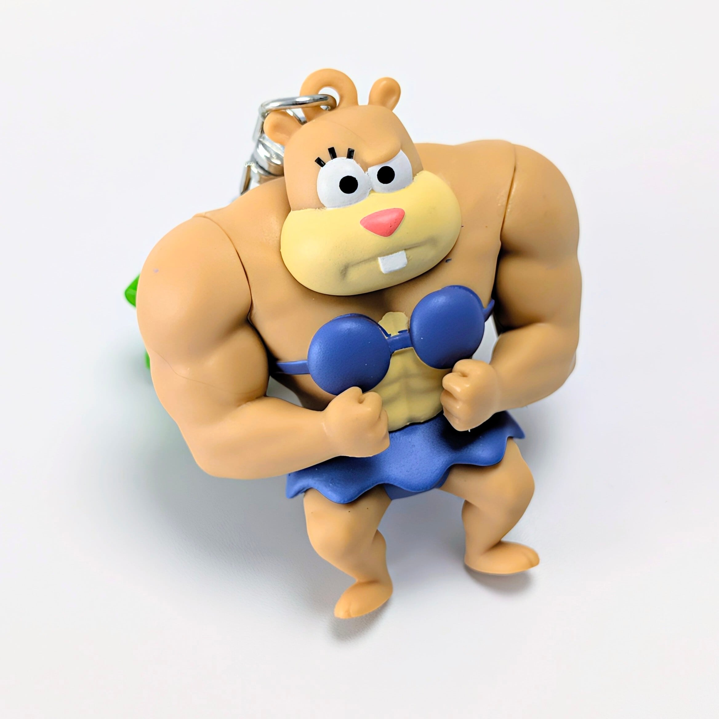 ⚡️KOREA Exclusive⚡️【 SpongeBob SquarePants ( スポンジボブスクエアパンツ ) 】※開封済販売 『 サンディ 』 / 韓国限定‼️筋肉パンパン マッスルランダムキーリング / マスコット〚アメリカン雑貨 アメトイ〛