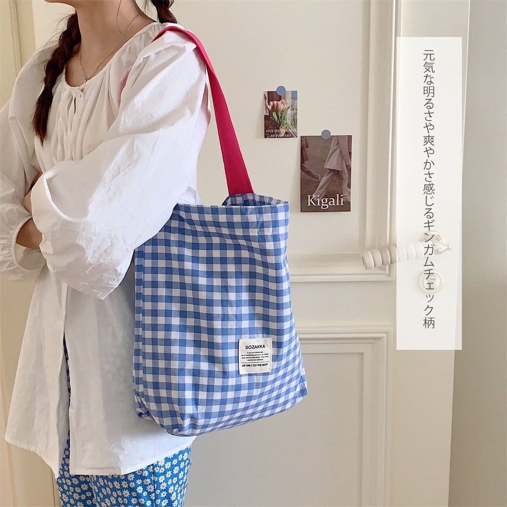 新作 レディース ストライプ 帆布 キャンバス トート 可愛い