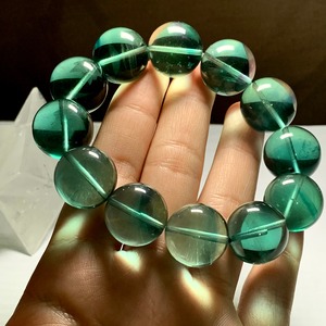 超透明！希少な大玉☆前後約18mm ビー玉グリーンフローライト