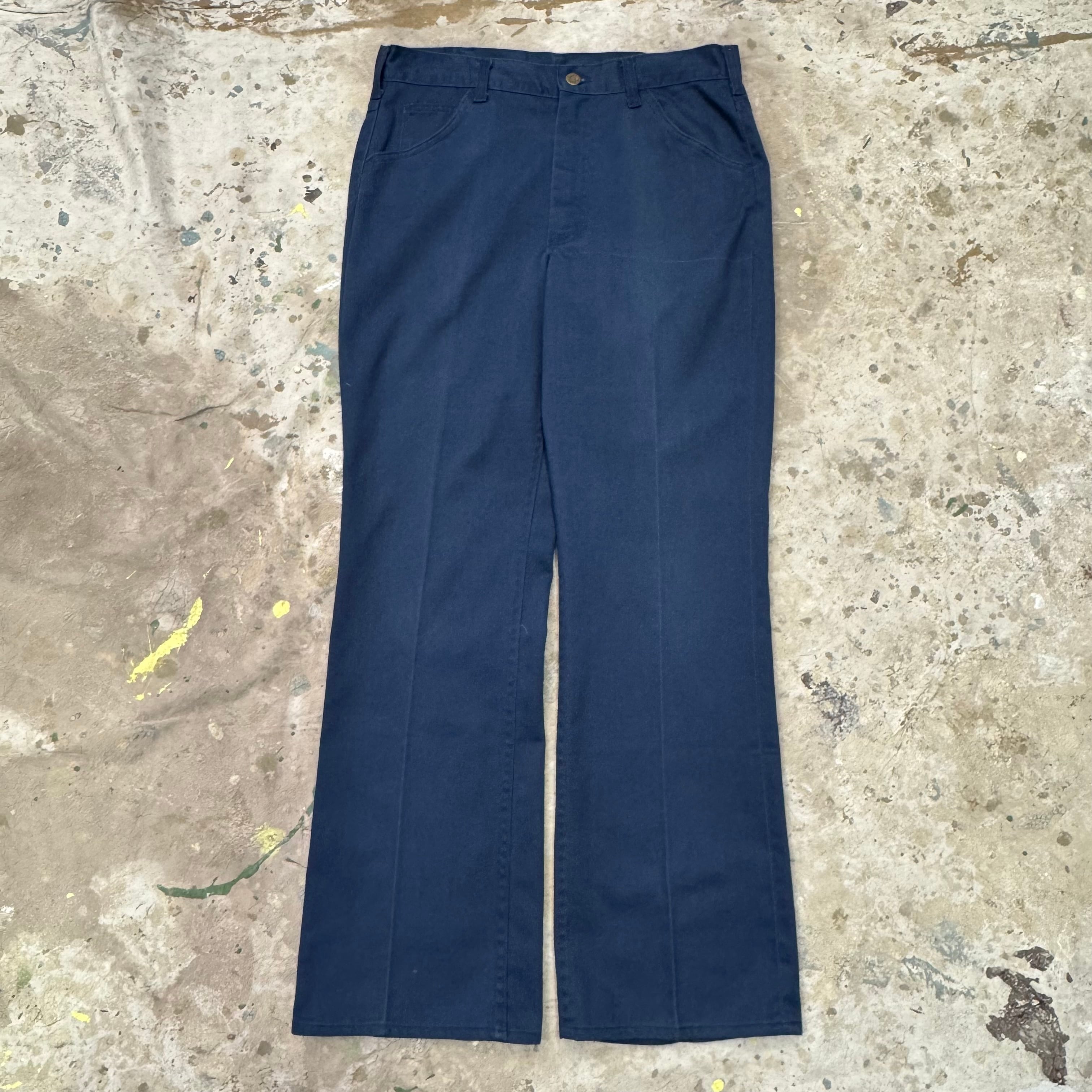 60s~ OLYMPIAN ボーリングシャツ USA製 チェーンステッチ ブルー M