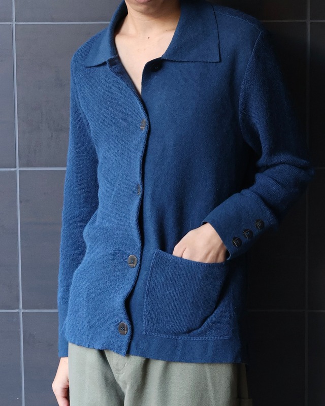 2 pocket shirt knit cardigan