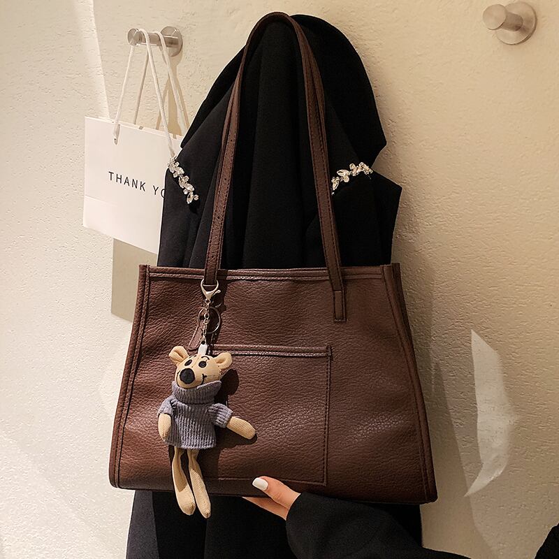 オータムウィンターレザーショルダーバッグ 秋物 冬物 トートバッグ Tiancai_Wing_Bag6081682214