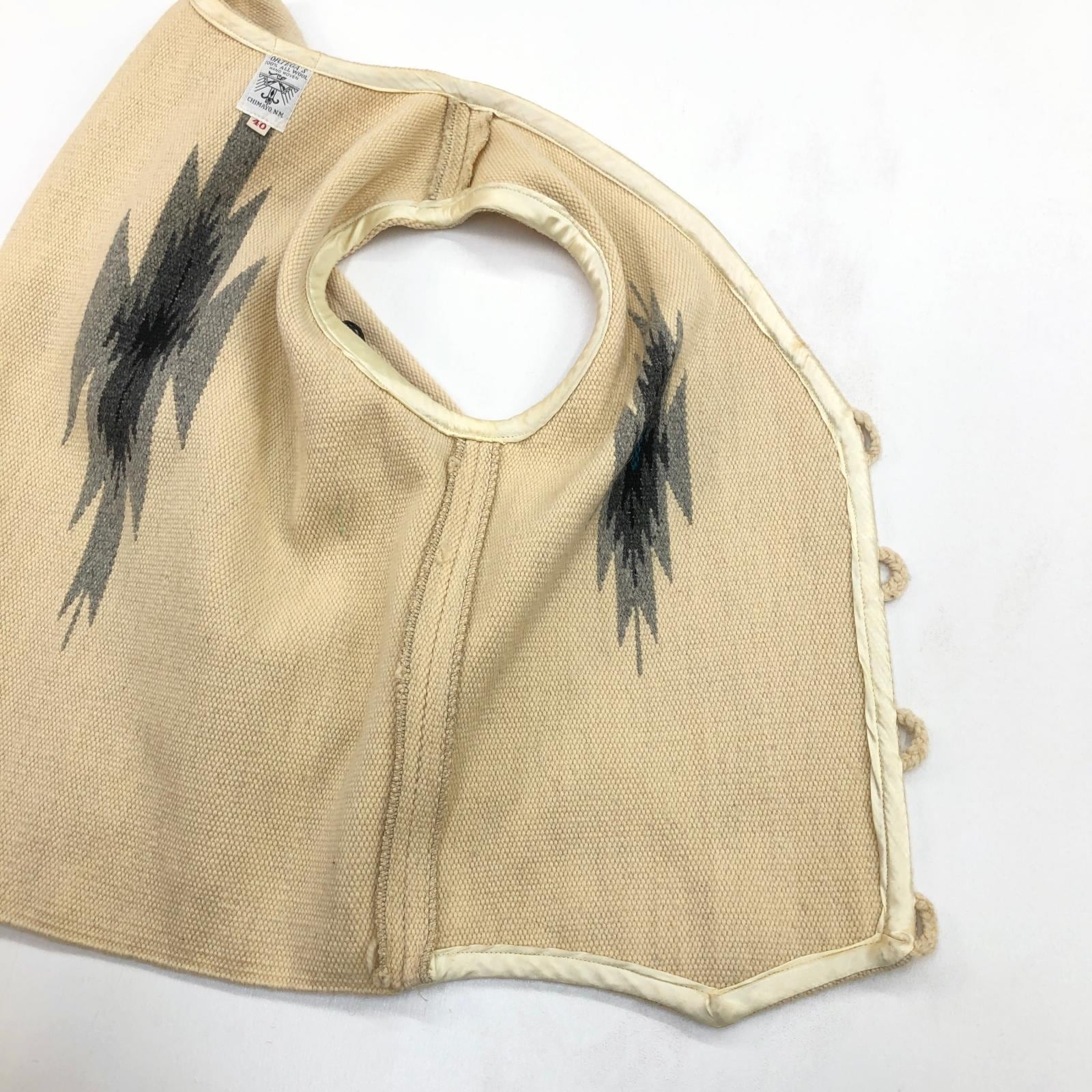 ORTEGA`S CHIMAYO VEST オルテガ ベスト チマヨベスト オフホワイト