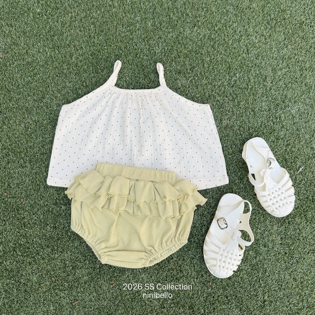 【6/18〆予約】<ninibello> bebe Pepper frill bloomers