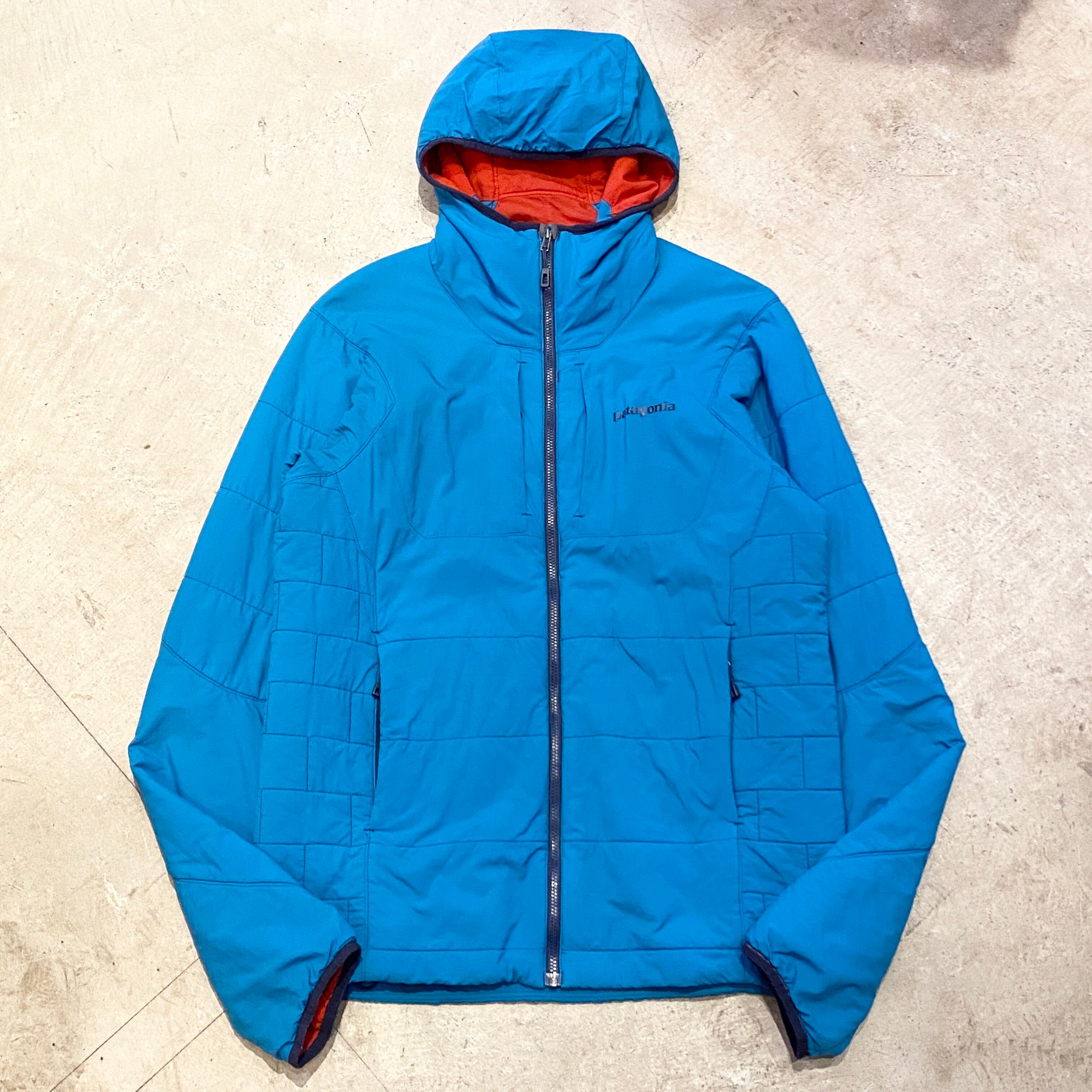 06 patagonia パフライダージャケット S ブルー 青 フード着脱 06 patagonia パフライダージャケット S ブルー 青 フード着脱
