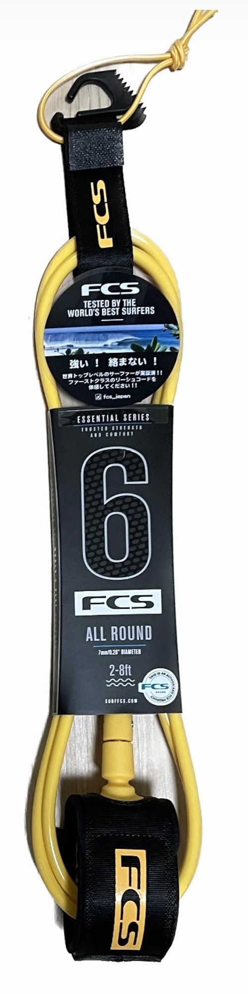 FCS 6‘オールラウンド エッセンシャル リーシュ マンゴー