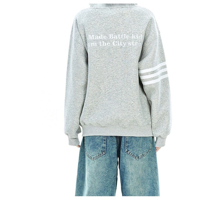 ワンポイントアームラインジップフーディ 2col   R02762
