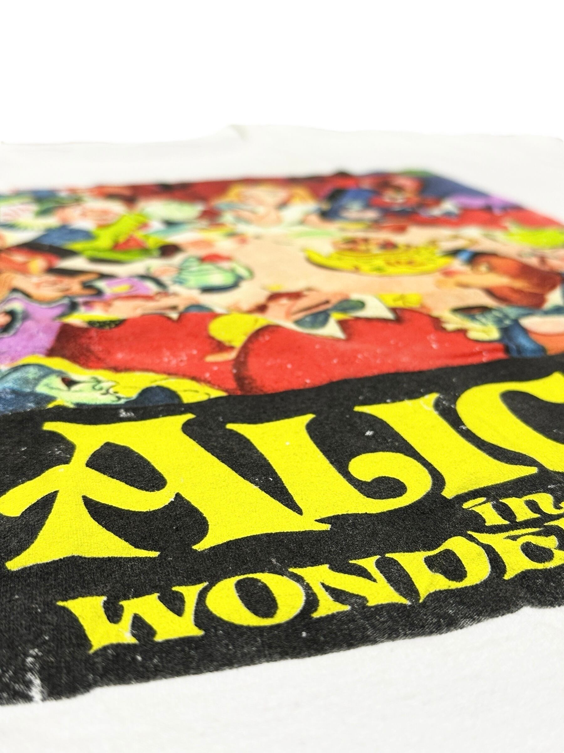 90s USヴィンテージ アリス・イン・ワンダーランド 半袖Tシャツ 白
