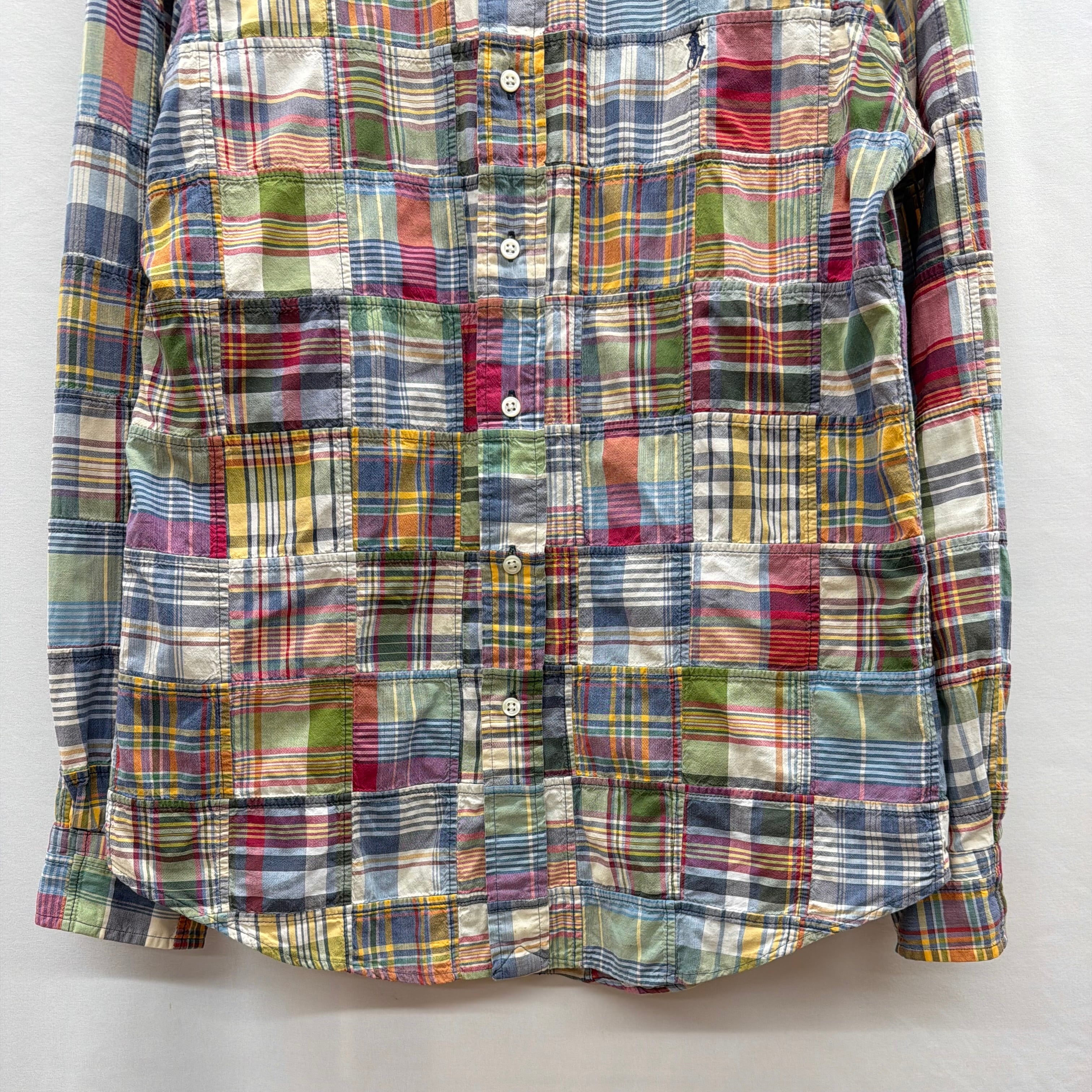 RALPH LAUREN】patchwork shirt パッチワーク シャツ ラルフローレン