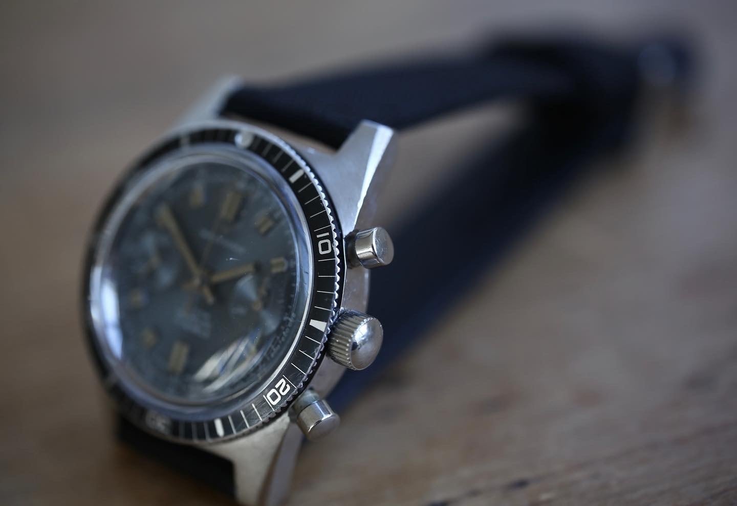 Waltham】1960's ウォルサム クロノダイバー 20気圧防水 ブルー