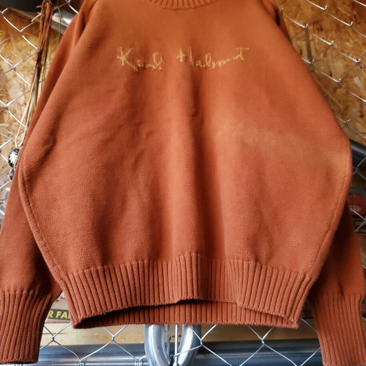 Karl Helmut カールヘルム 90s ヴィンテージ 刺繍ロゴ ニット Karl Helmut カールヘルム 90s ヴィンテージ 刺繍ロゴ ニット