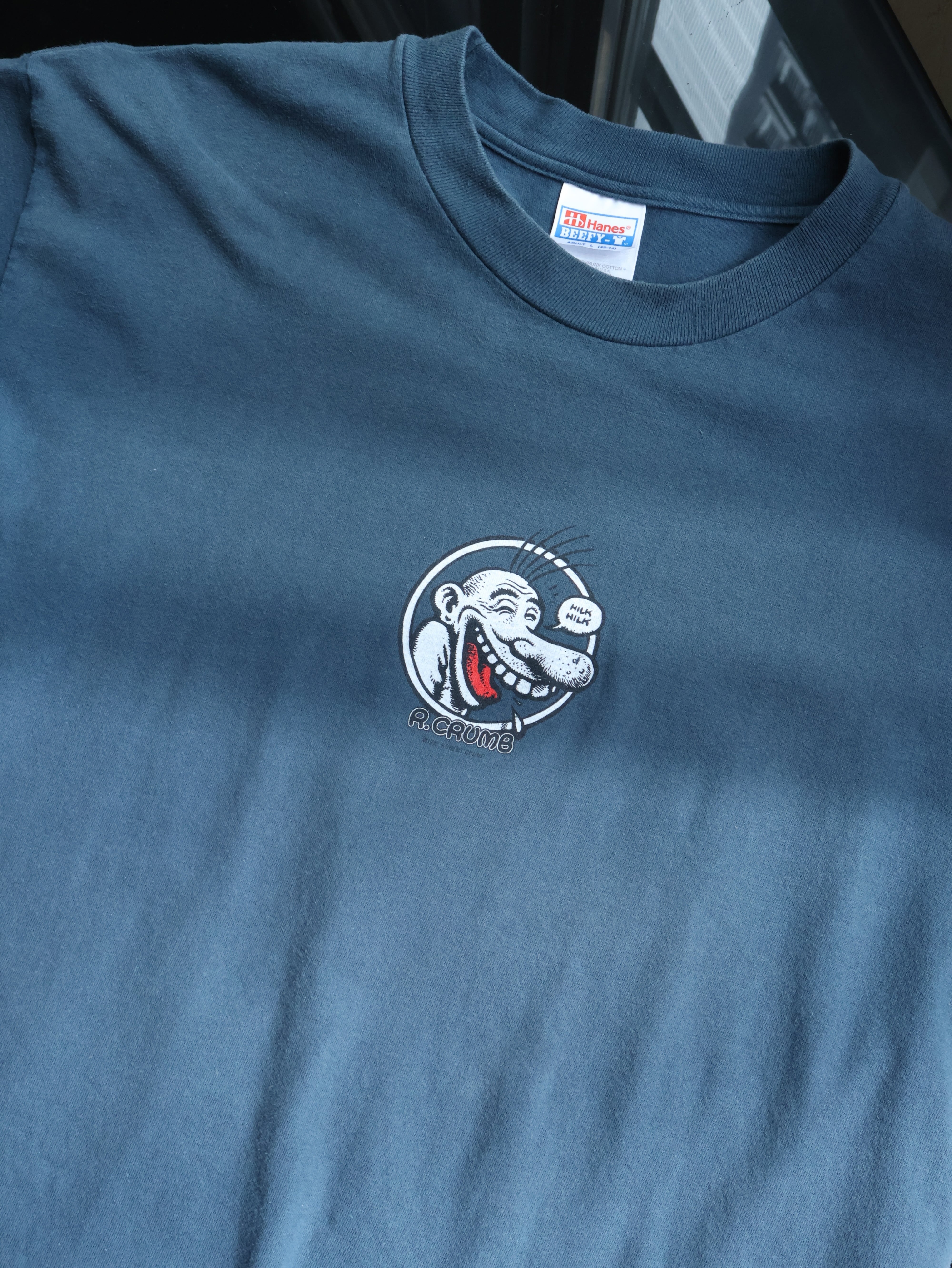 90s keep on Truckin' Robert Crumb TEE 表記L ロバート・クラム