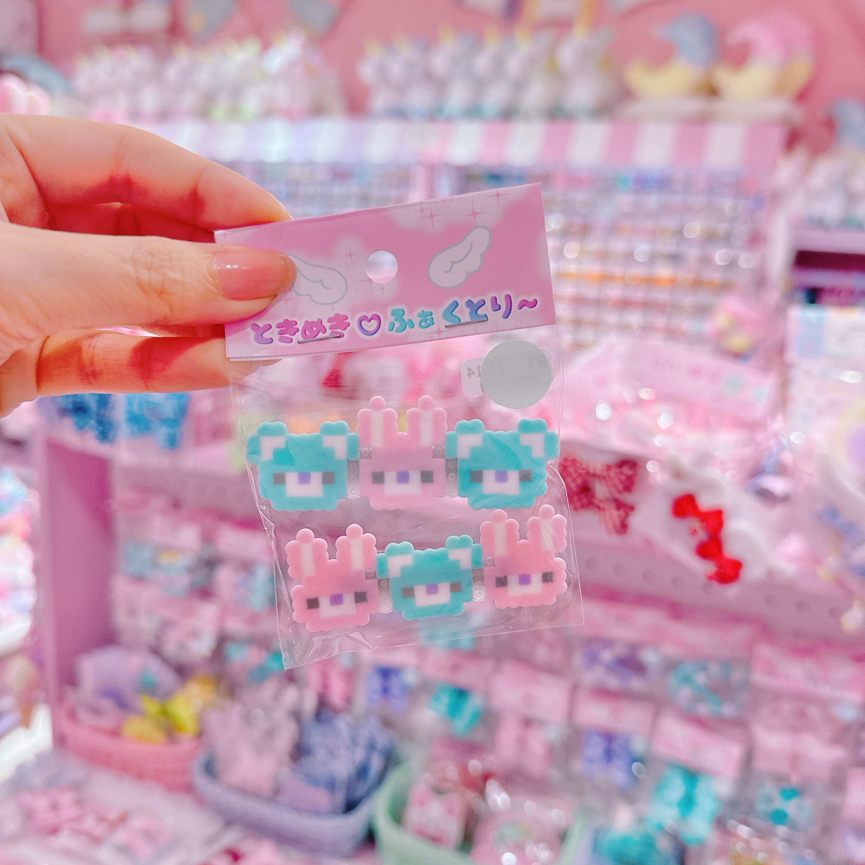 【R1】11-14うさくまちゃんツインヘアクリップ