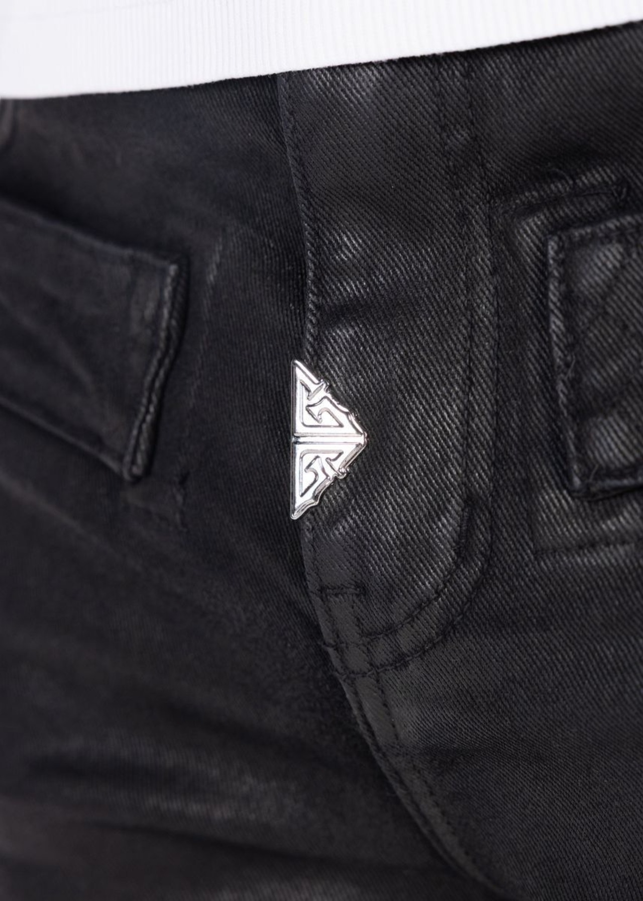 GUAPI / obsidian black machinegun denim