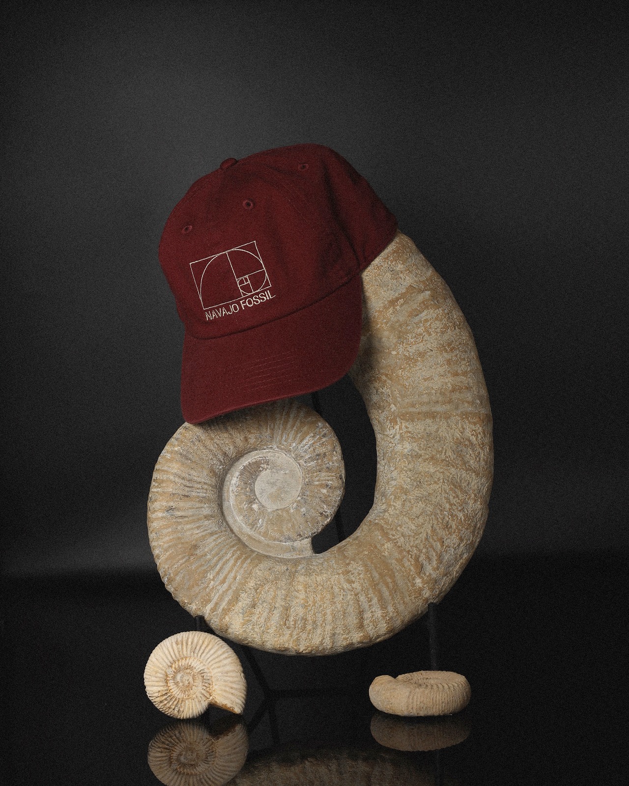 東京サイエンス x WV / Navajo Fossil Cap - Burgundy