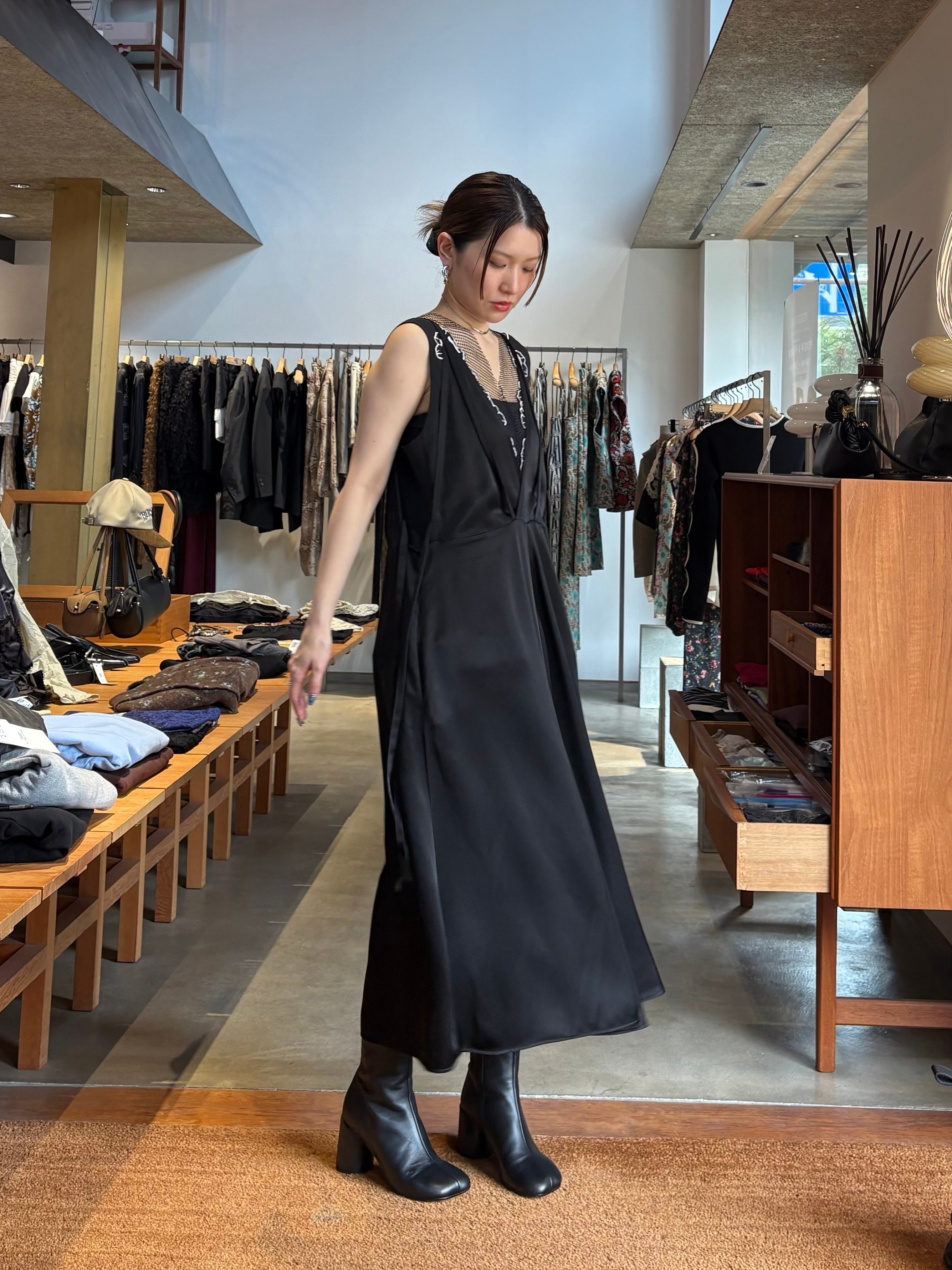 26AW | WOMEN】ENFOLD エンフォルド / ワンピース / LAYERED JUMPER