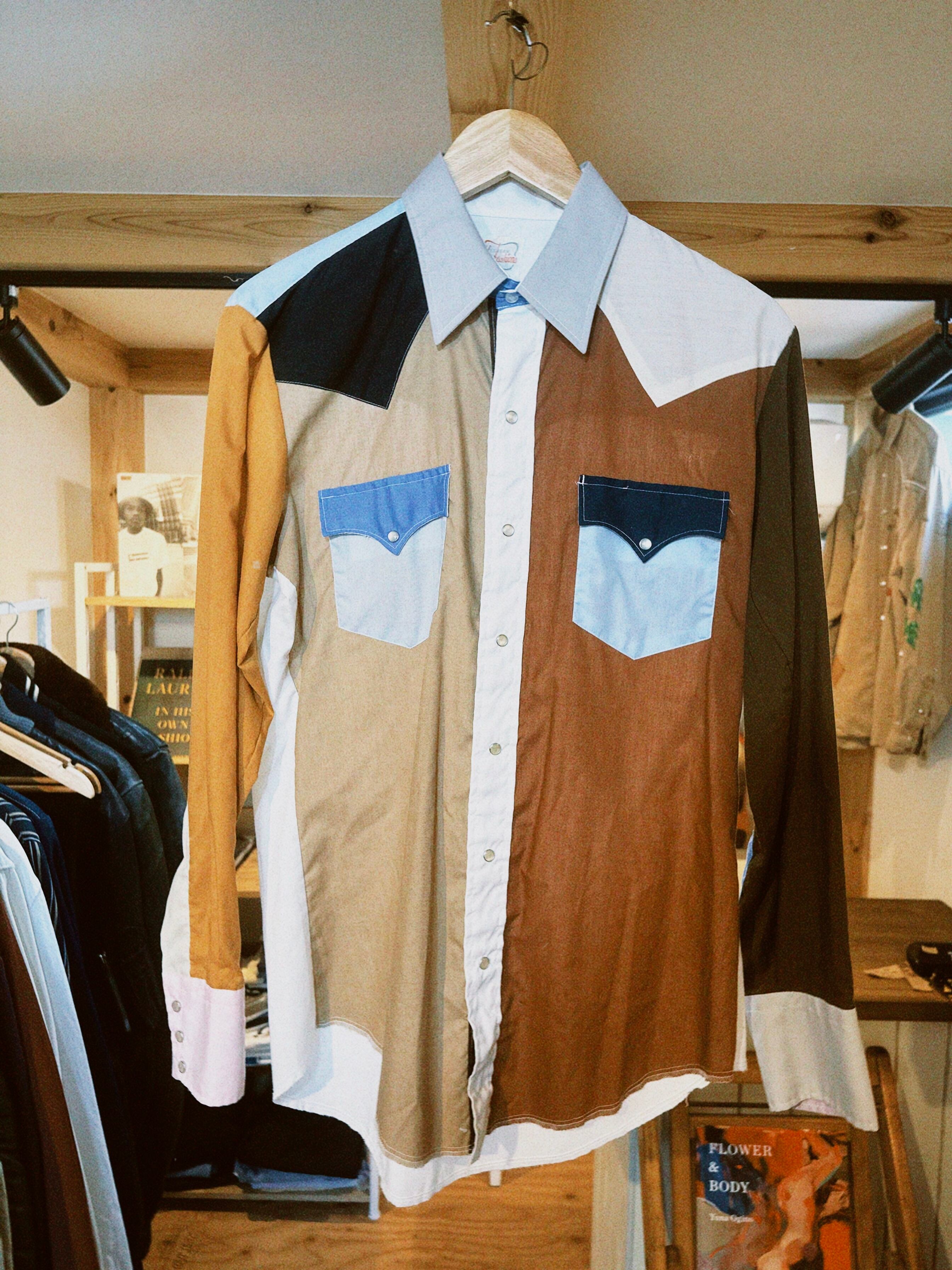 70s Wrangler & MAVERICK ウエスタンシャツ　2枚セット 70s maverick wrangler デニム ウエスタンシャツ usa製 | Brisbane_antique