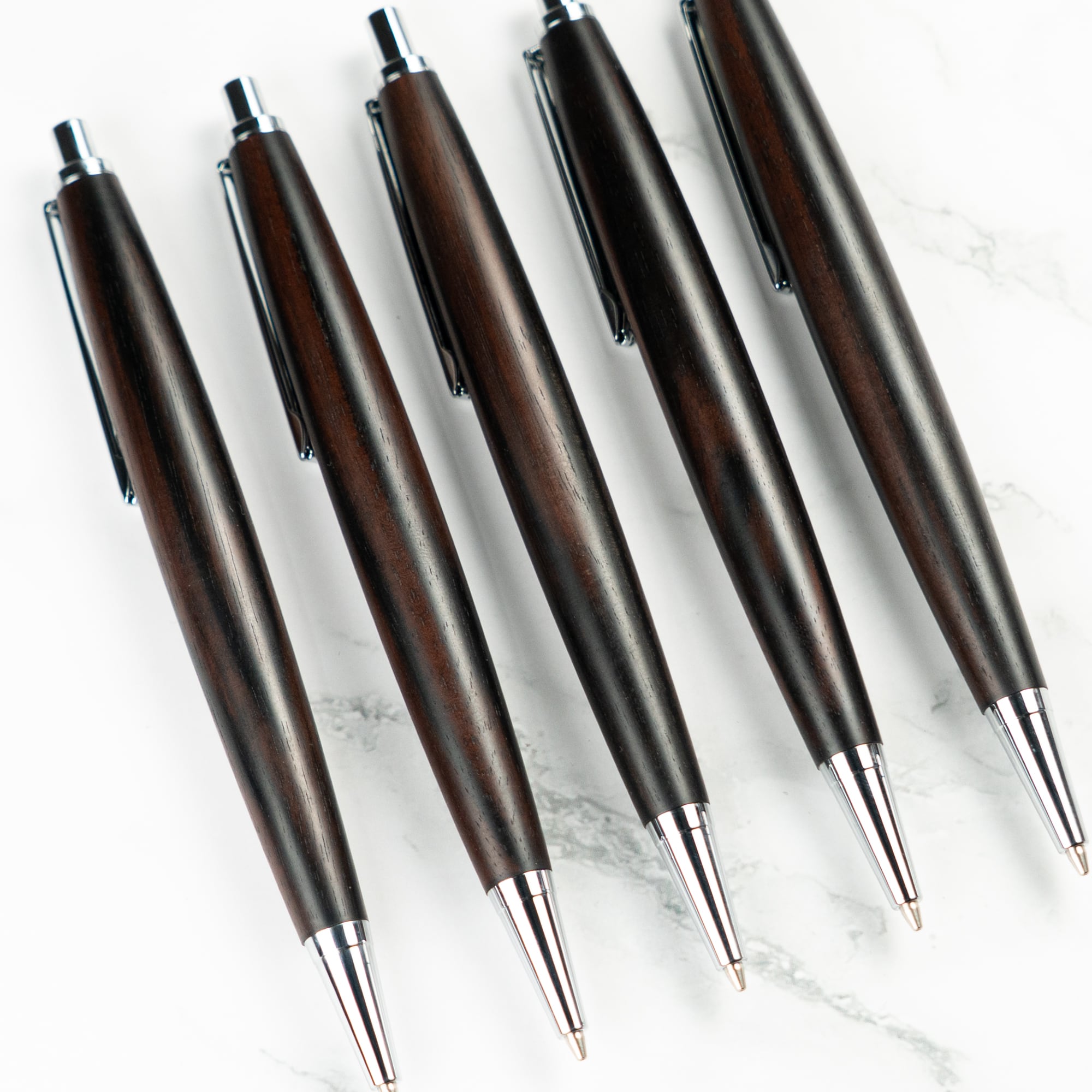 木軸シャーペン】黒檀（こくたん）/ 縞黒檀 /エボニー/0.5mmシャープ