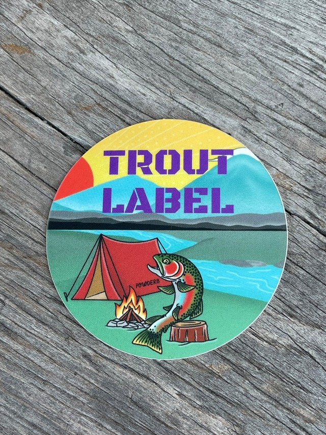 TROUT LABEL ステッカー