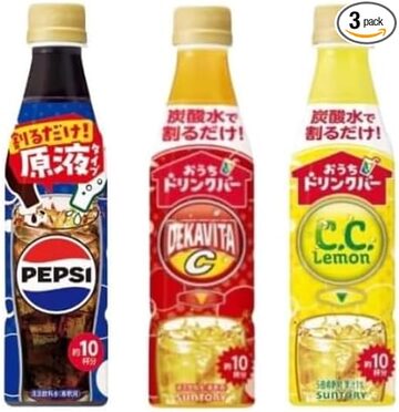 4本アソートセット】おうちドリンクバー ペプシコーラ CCレモン メロン 