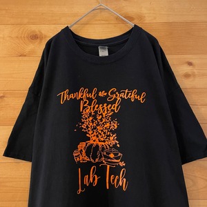 【GILDAN】プリント Tシャツ 黒ボディ XL ビッグサイズ us古着