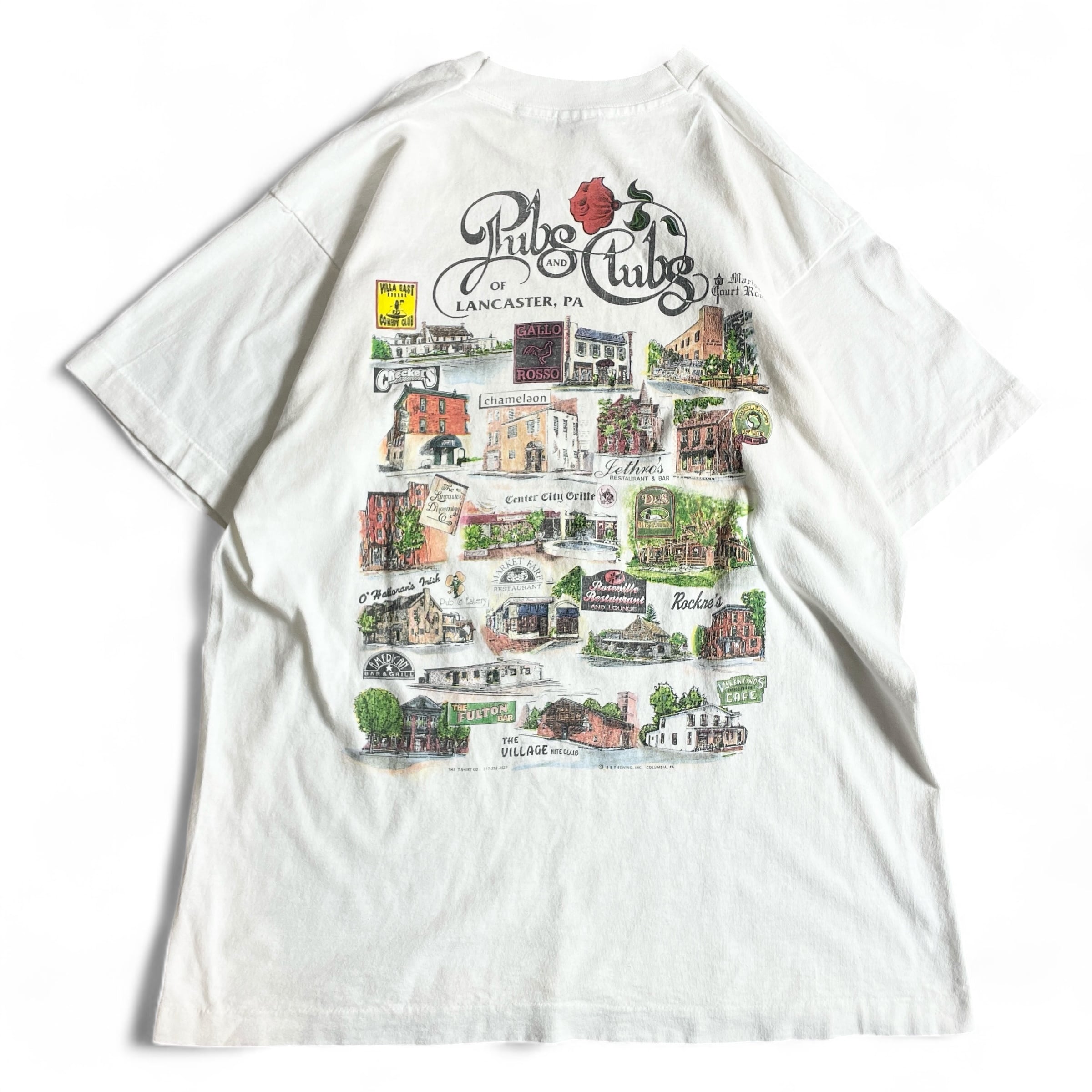 90s USA製 Puns and Clubs お店 Tシャツ vintage