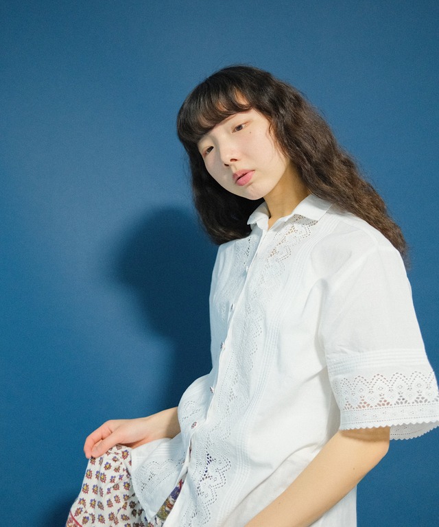 【送料無料】Austria cutwork blouse MADE IN Austria