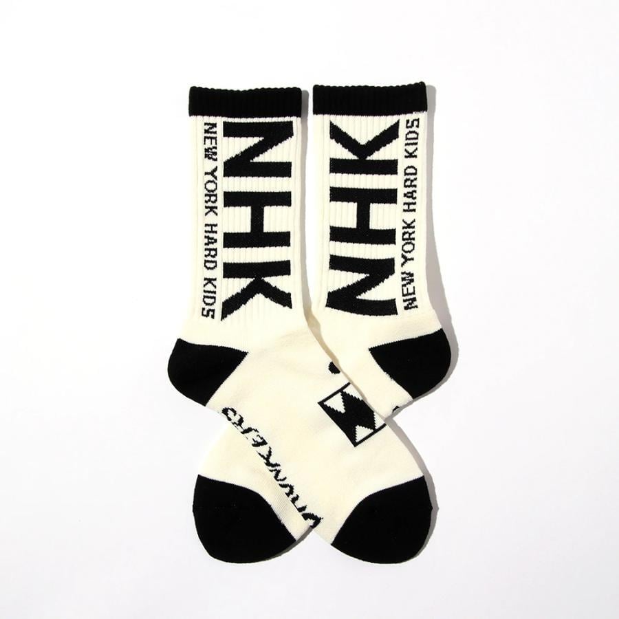 パンクドランカーズ New York Hard Kids 靴下 ソックス 白 PUNKDRUNKERS 】NewYork Hard Kids靴下 パンクドランカーズ