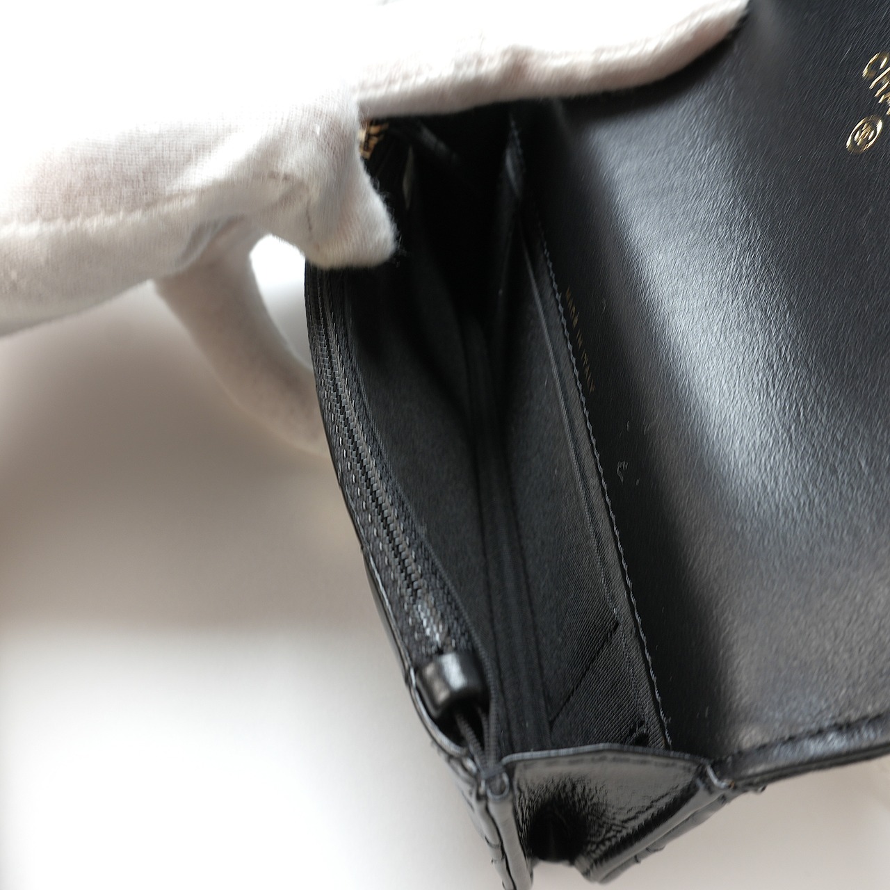 CHANEL シャネル マトラッセ ミニパール ラムスキン チェーンウォレット ショルダーバッグ ブラック 30番台 AP1839