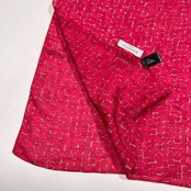 ROSSO35 ロッソ GENOVA カシミヤ混 モダール ストール /ピンクレッド系/イタリア製