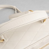 サンローラン イーストウェスト バニティバッグ ホワイト レザー