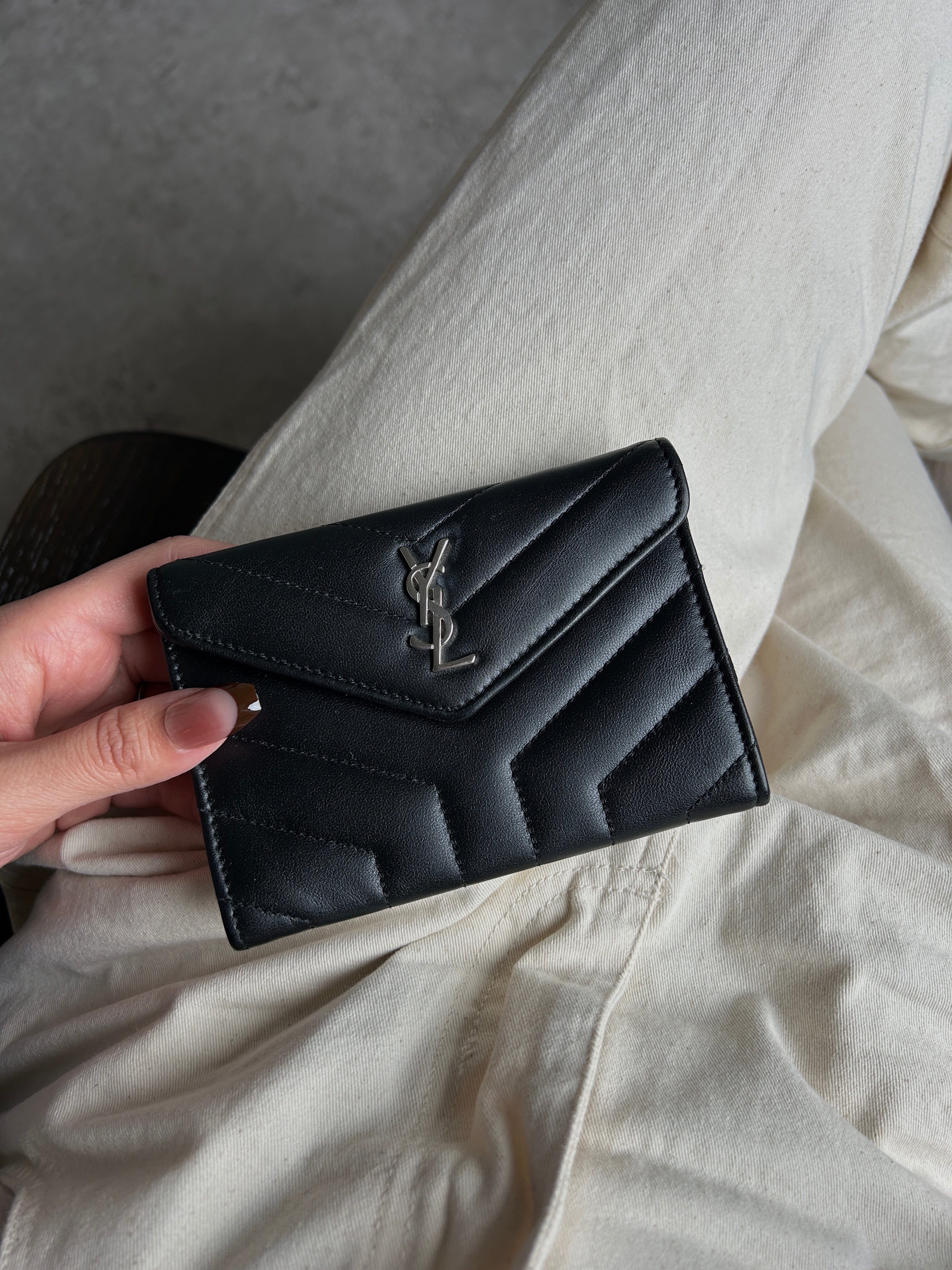 Yves Saint Laurent イヴ・サンローラン コインケース ブラック YSL