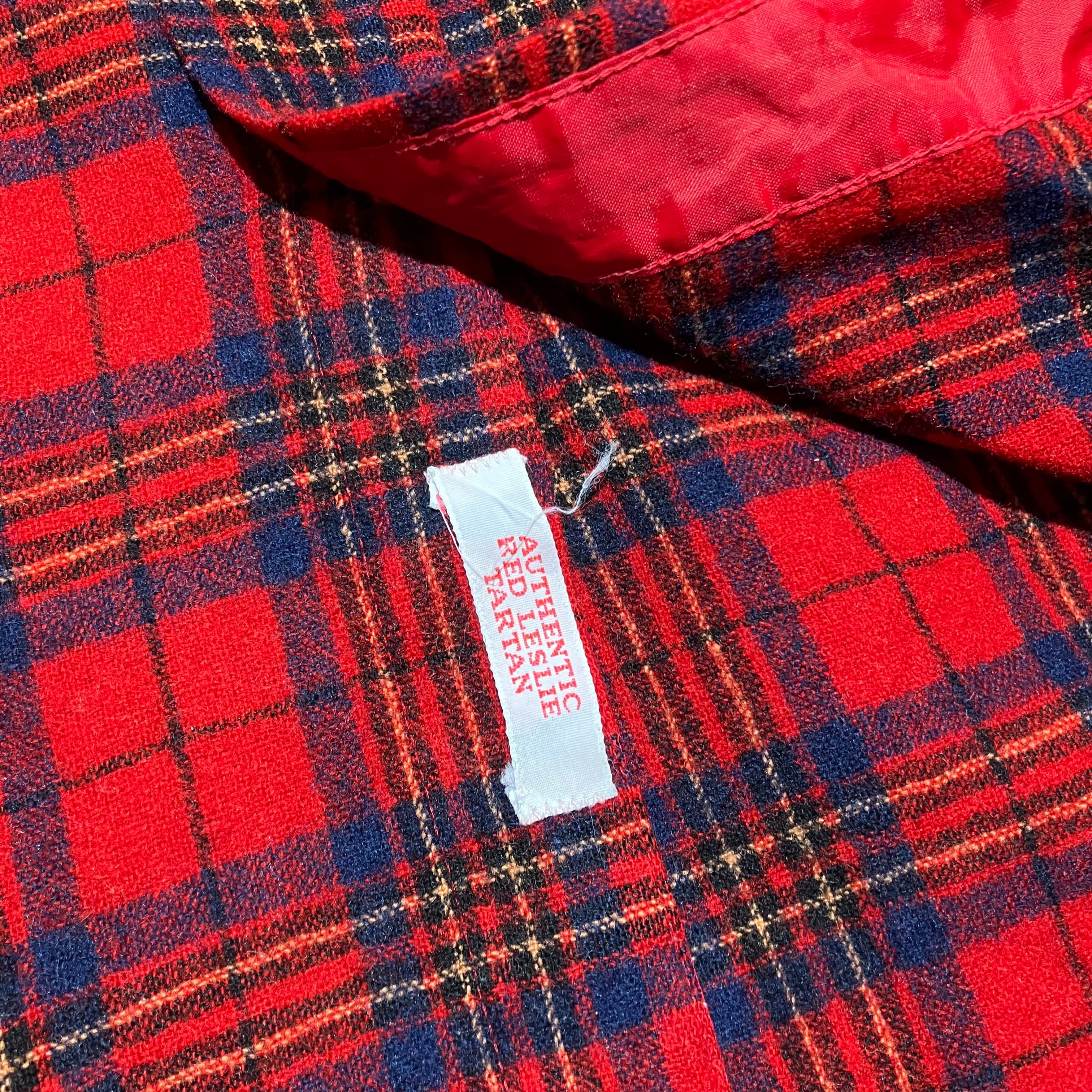 80s〜 PENDLETON / ペンドルトン チェック柄 ウールシャツ サイズM レッド系