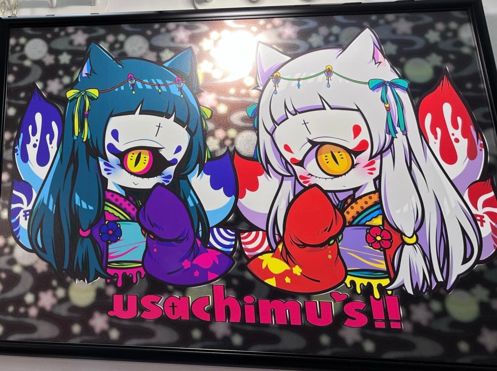 A2【メタルポスター】単眼狐ツインズ | usachimu's‼