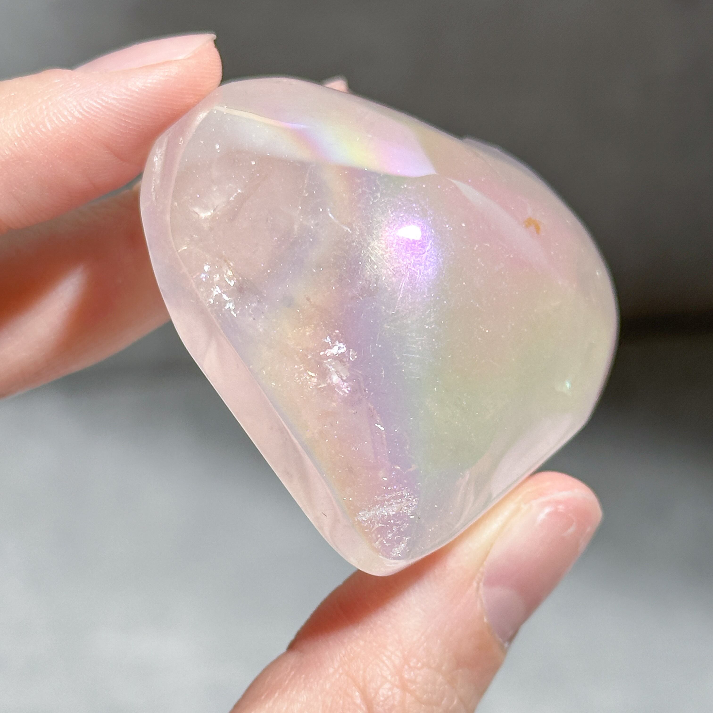 エンジェルオーラローズクォーツ ハート73♡ Angel Aura Rose