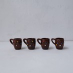 カラフルドットの花瓶とミニカップ