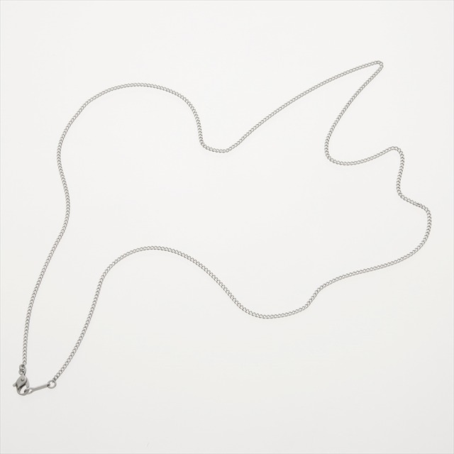 国産純チタン製 2面カット喜平チェーン・ネックレス(幅1.4mm)