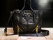美品★miumiu ミュウミュウ NAPPA BIKER ナッパバイカー 2way クロスボディ ナッパレザー トート バッグ 黒x金★ 大人気のバイカーライン♪