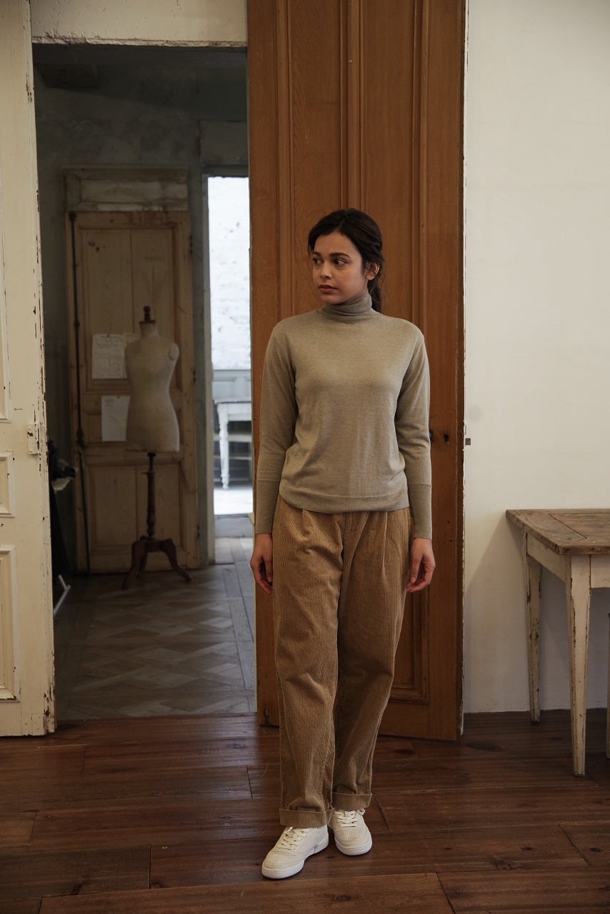 Cashmere Silk High Neck P/O